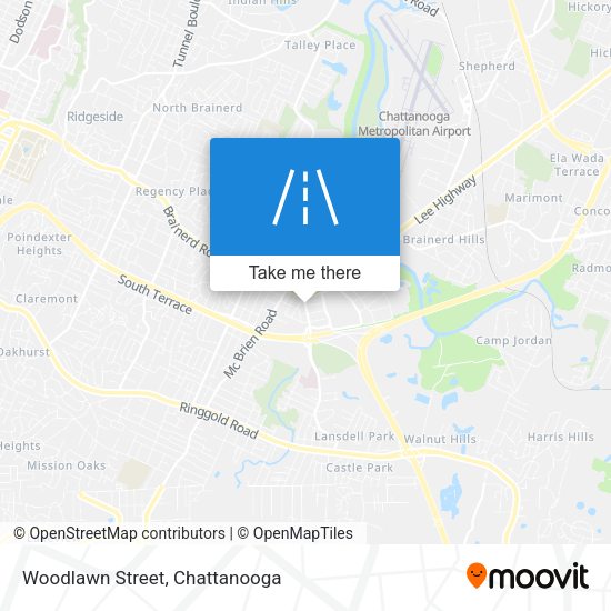 Mapa de Woodlawn Street