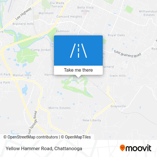 Mapa de Yellow Hammer Road