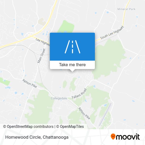 Homewood Circle map