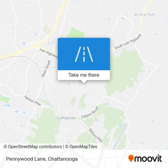 Mapa de Pennywood Lane