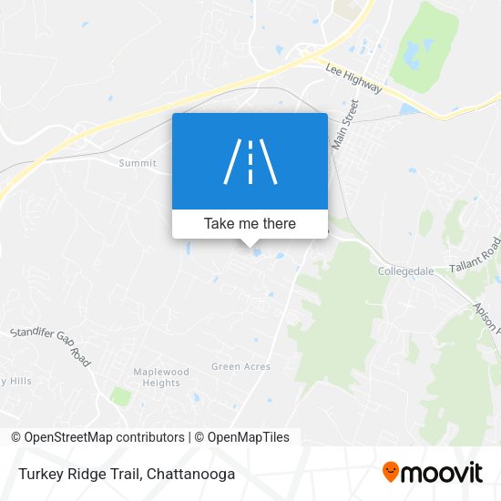 Mapa de Turkey Ridge Trail