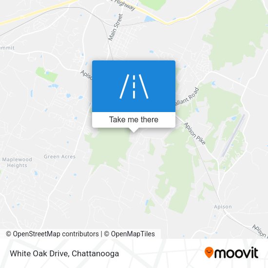 White Oak Drive map