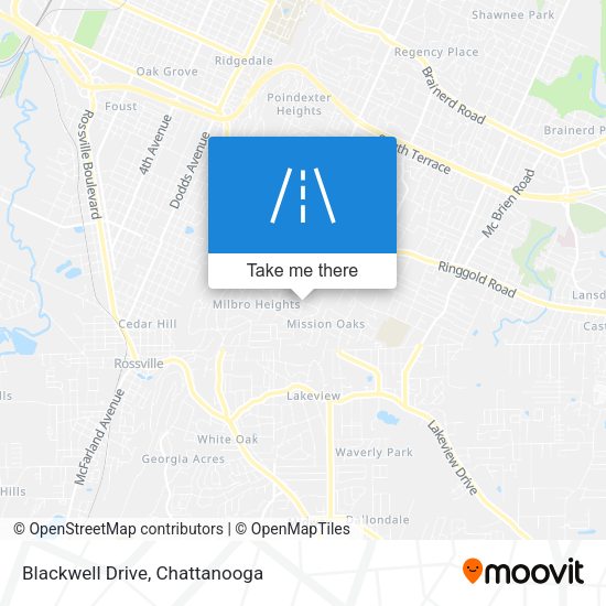 Mapa de Blackwell Drive
