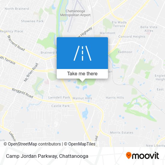 Camp Jordan Parkway map