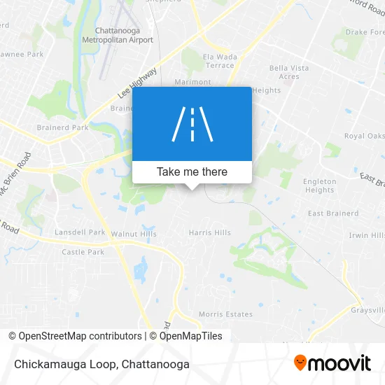 Chickamauga Loop map
