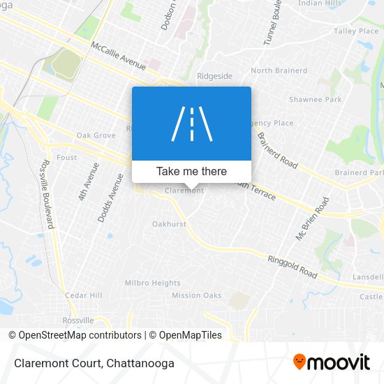 Mapa de Claremont Court