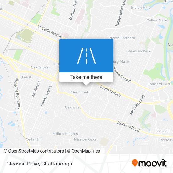 Gleason Drive map