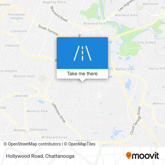 Hollywood Road map