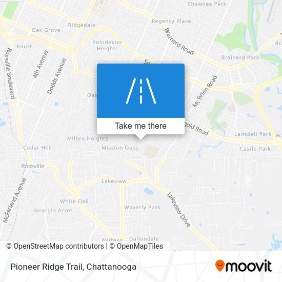 Pioneer Ridge Trail map