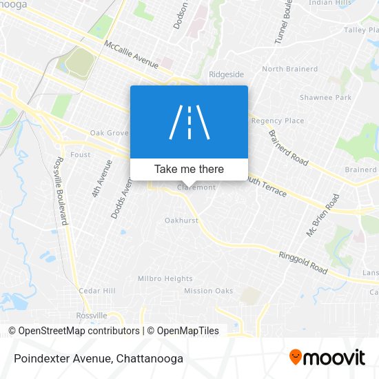 Mapa de Poindexter Avenue