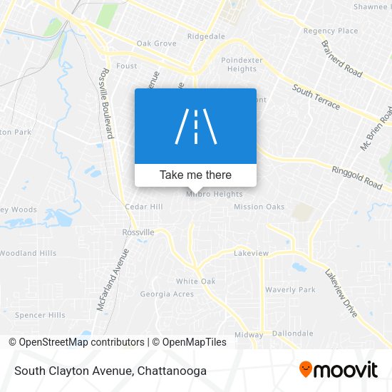 South Clayton Avenue map