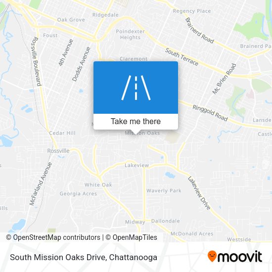 South Mission Oaks Drive map