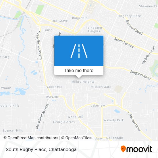 South Rugby Place map