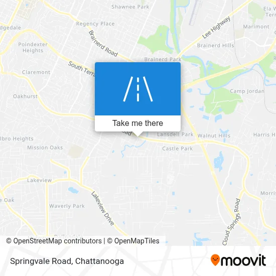 Springvale Road map