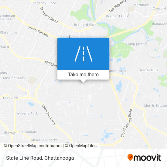 State Line Road map