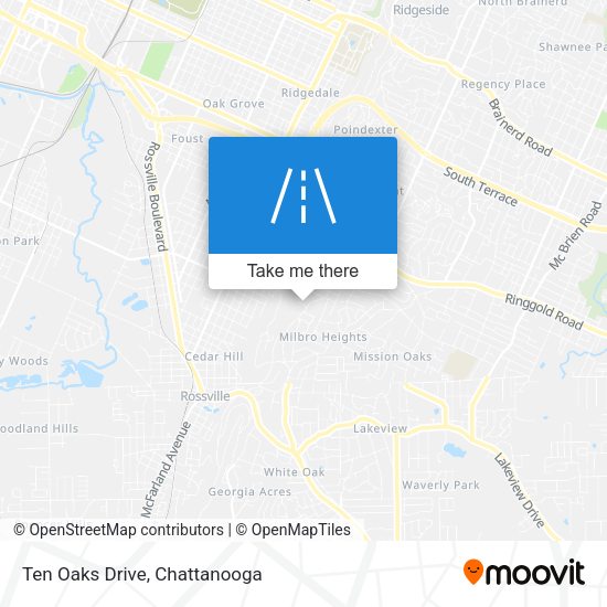 Ten Oaks Drive map