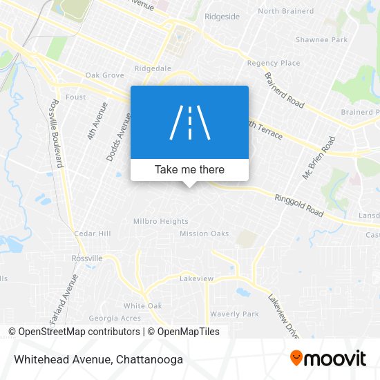 Whitehead Avenue map