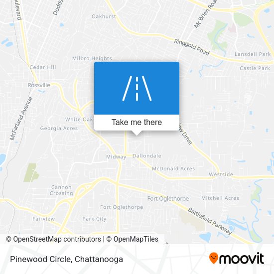 Pinewood Circle map