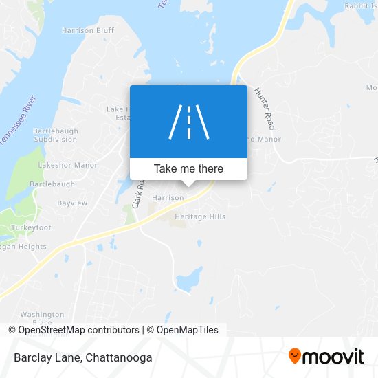 Mapa de Barclay Lane