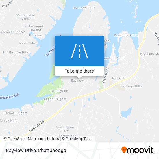 Mapa de Bayview Drive