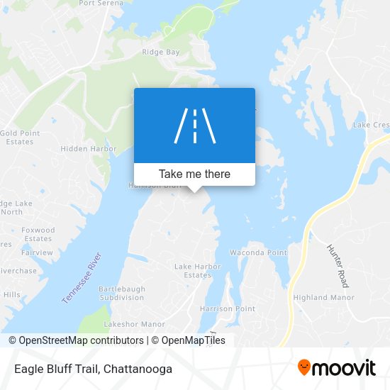 Eagle Bluff Trail map