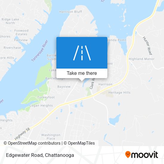 Edgewater Road map