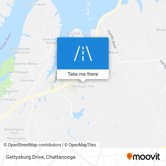 Mapa de Gettysburg Drive