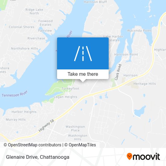 Mapa de Glenaire Drive
