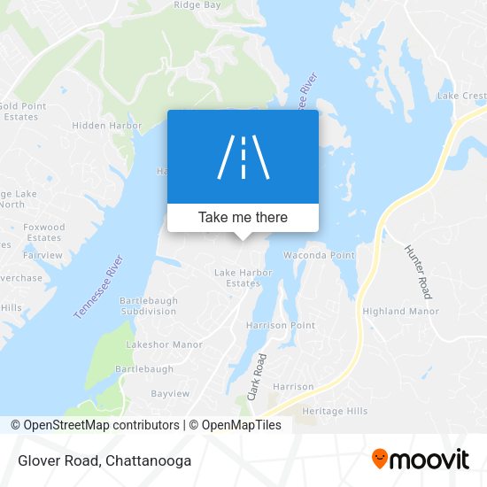 Mapa de Glover Road