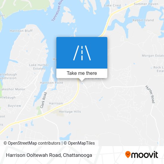 Harrison Ooltewah Road map