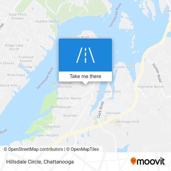 Mapa de Hillsdale Circle