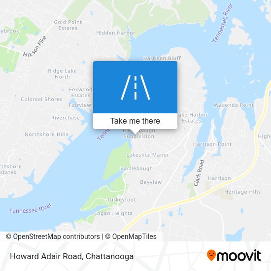 Howard Adair Road map