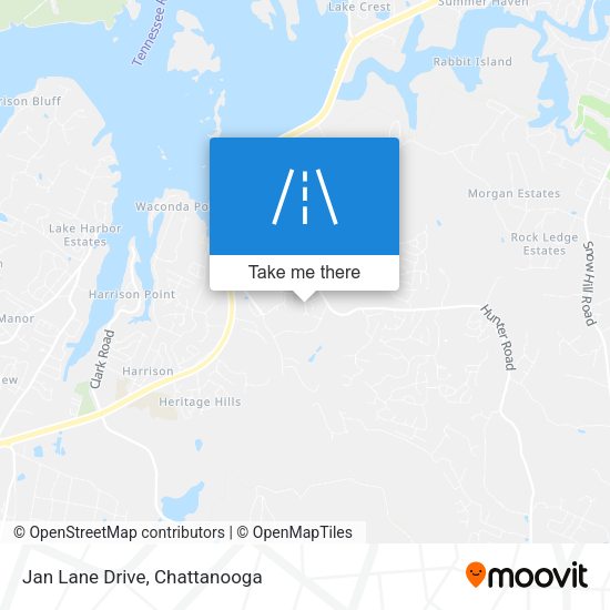 Jan Lane Drive map