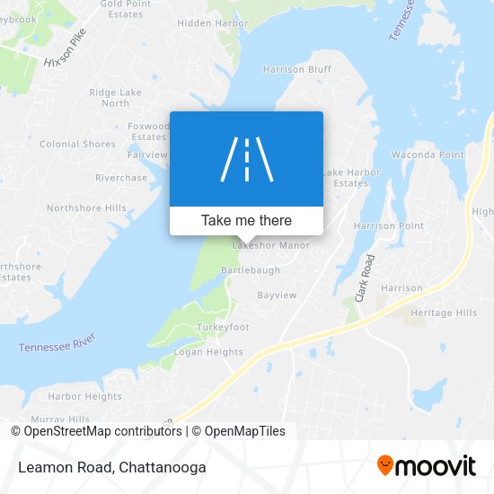 Mapa de Leamon Road