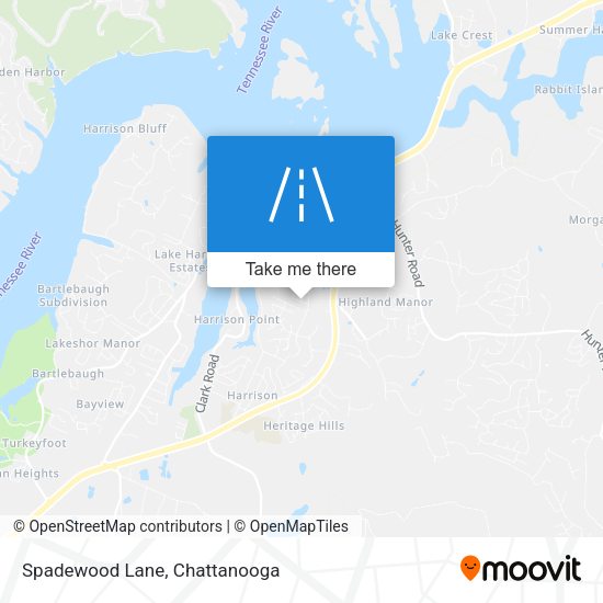 Mapa de Spadewood Lane