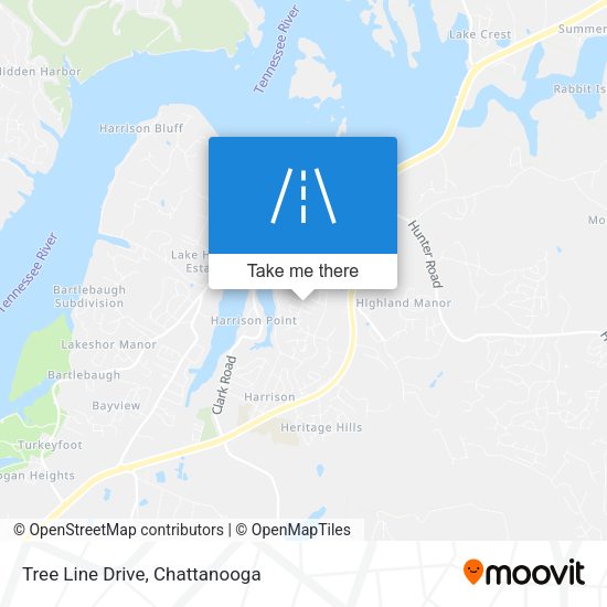 Tree Line Drive map