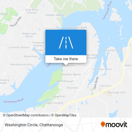 Mapa de Washington Circle