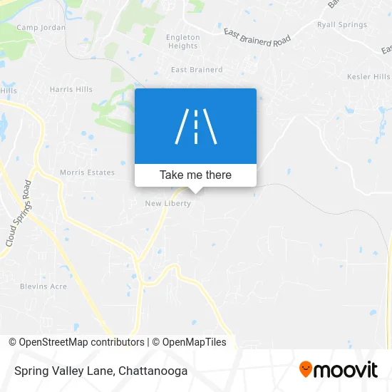 Spring Valley Lane map