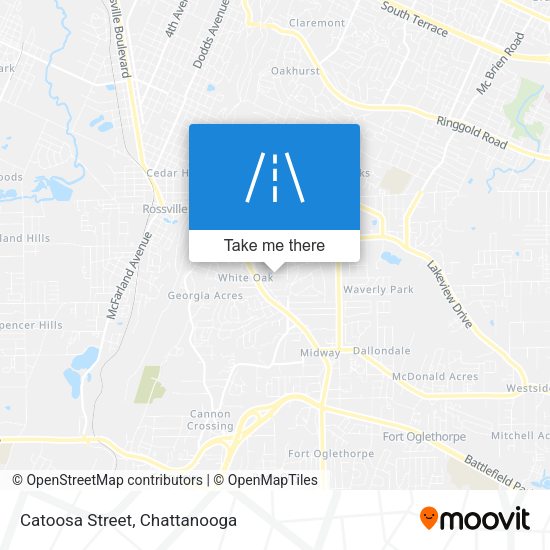 Catoosa Street map