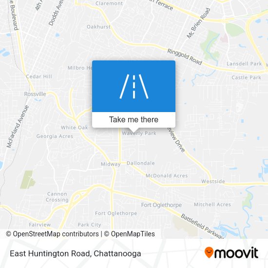 East Huntington Road map