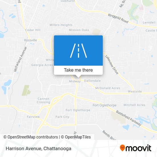 Harrison Avenue map