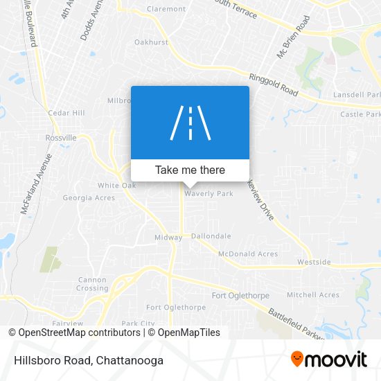 Mapa de Hillsboro Road