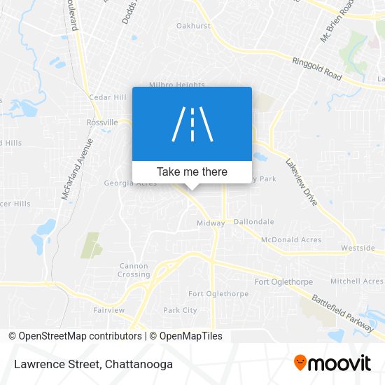 Lawrence Street map