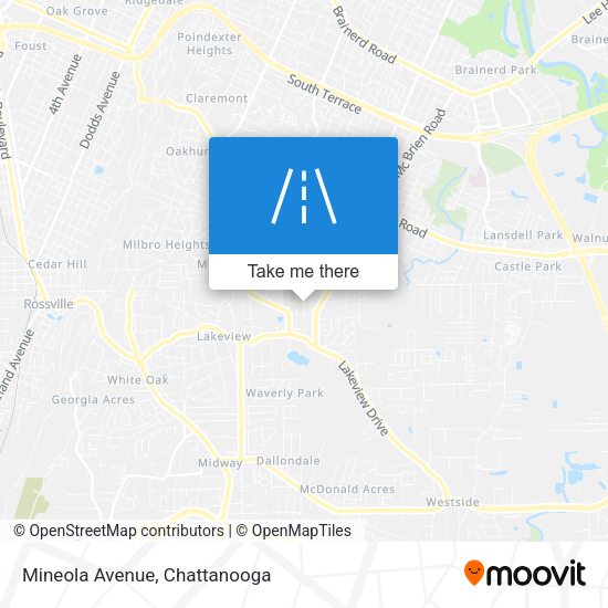 Mineola Avenue map