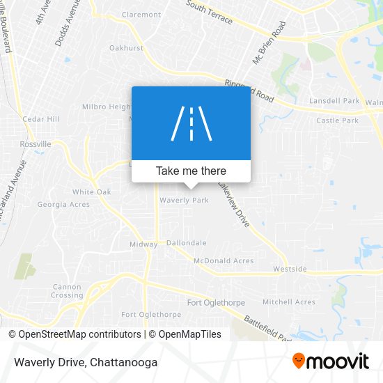 Mapa de Waverly Drive