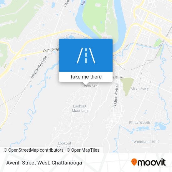 Averill Street West map