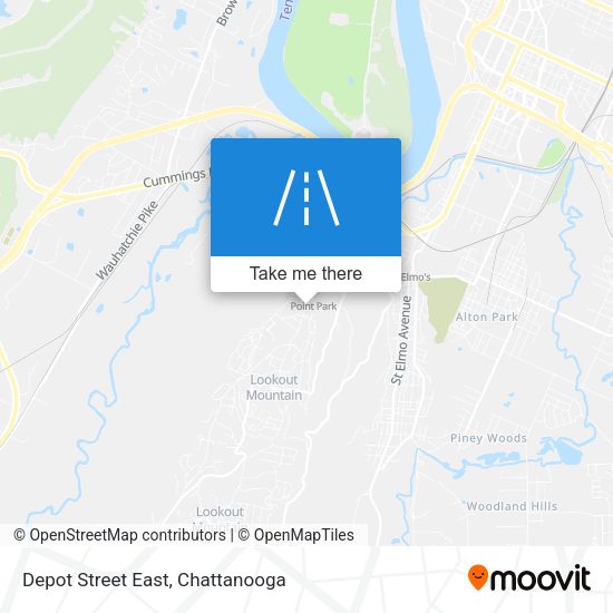 Depot Street East map