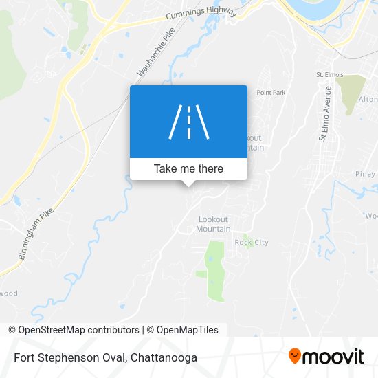 Fort Stephenson Oval map