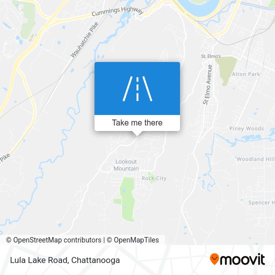 Lula Lake Road map