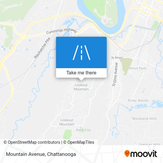Mountain Avenue map